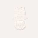 %100 Organik Pamuk Müslin Top Bloomer Set