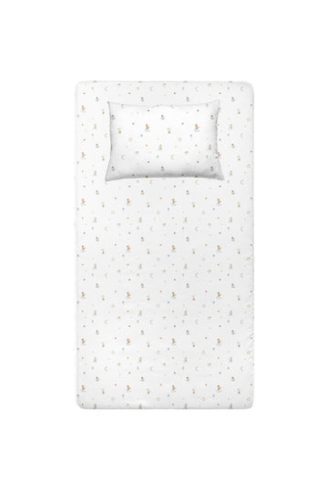 Circus %100 Organik Pamuk Saten Çarşaf Seti  120x200x30+50x70cm