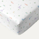Dino 100% Organic Cotton Kids' Fitted Sheet 100 x 200 cm