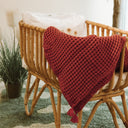 Waffle Kiremit %100 Organik Pamuk Bebek Pike 90 x 120 cm