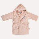 Oli Nakışlı %100 Organik Pamuk Kadife  Bebek&Çocuk Bornozu