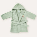 Simba Nakışlı %100 Organik Pamuk Kadife Bebek&Çocuk Bornozu